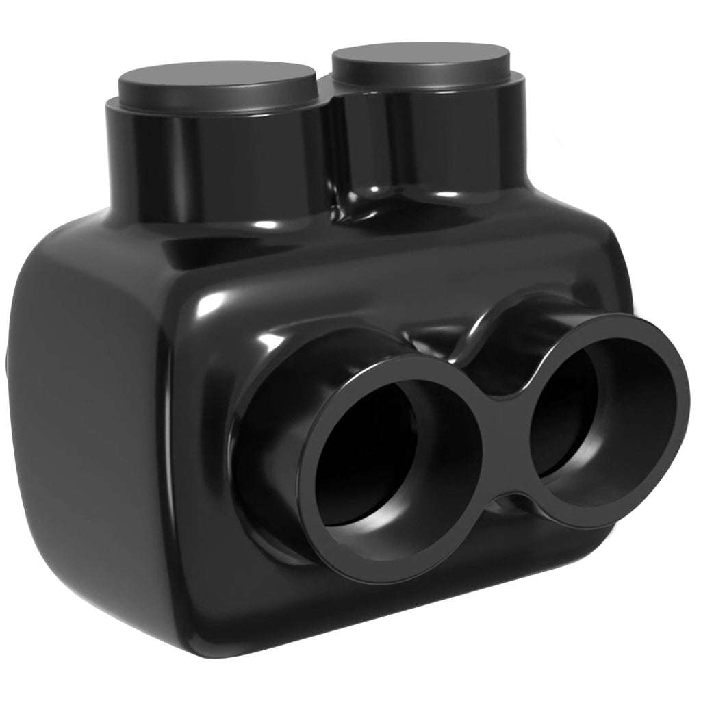 Multi-Cable Connector - Single Entry - Insulated - Black