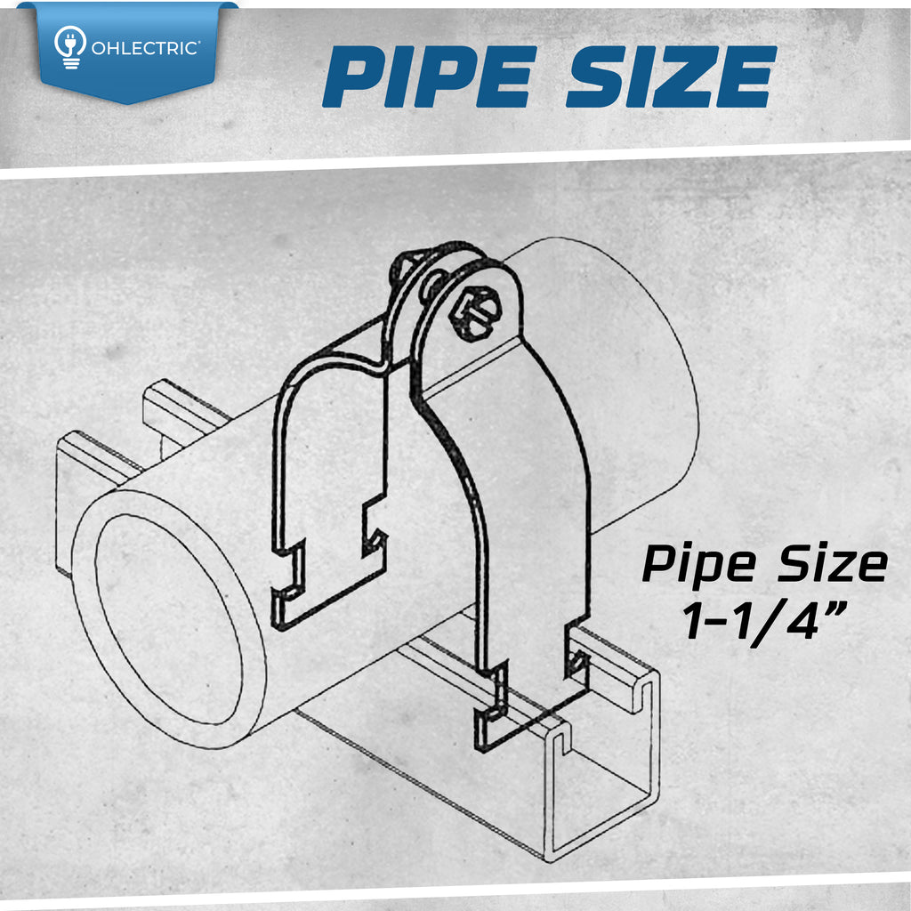 Universal Strut Clamp - For EMT, Rigid & IMC Conduit.